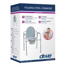 Load image into Gallery viewer, FOLDING STEEL COMMODE
